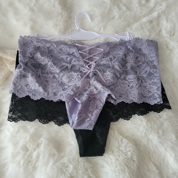 🪻FREDERICKS OF HOLLYWOOD BRAND NEW 3-PACK LACE CHEEKY SIZE S - Picture 7 of 10